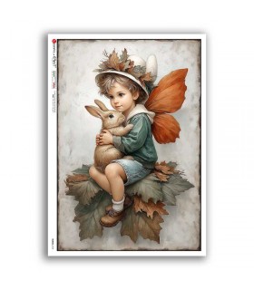 FAIRIES-0129. Papel de Arroz hadas para decoupage.