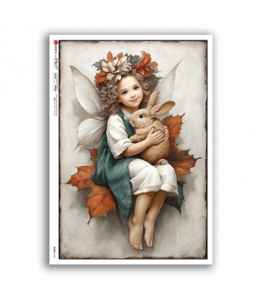 FAIRIES-0130. Carta di riso fate per decoupage.