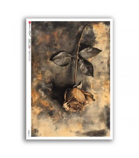 FLOWERS-0454. Carta di riso fiori per decoupage.