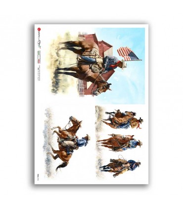 FOLK-0104. Carta di riso etniche per decoupage.