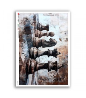 GAMES-0028. Carta di riso giochi per decoupage.