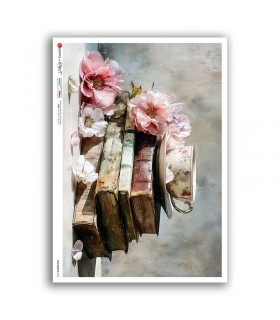 OLD OBJECTS-0052. Carta di riso oggetti vintage per decoupage.