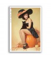 PINUP-0055. Carta di riso pin-up per decoupage.