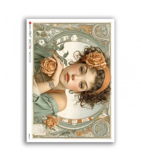 SCENE-0227. Carta di riso pittorico per decoupage.