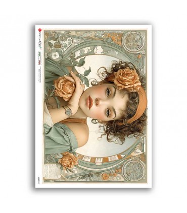 SCENE-0227. Carta di riso pittorico per decoupage.