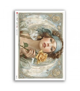 SCENE-0228. Carta di riso pittorico per decoupage.