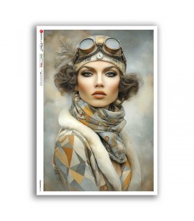 STEAMPUNK-0010. Papel de Arroz punk para decoupage.