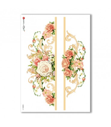 FLOWERS-0218. Rice Paper flowers for decoupage.