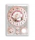TIME-0071. Carta di riso orologi per decoupage.