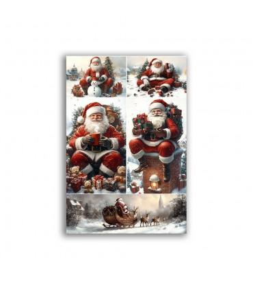 GF-NAVIDAD-022. Papel de arroz de gran tamaño