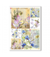 FLOWERS-0223. Carta di riso fiori per decoupage.
