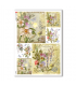 FLOWERS-0224. Carta di riso fiori per decoupage.