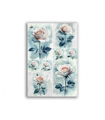 GF-FLOWERS-113. Rice paper large format