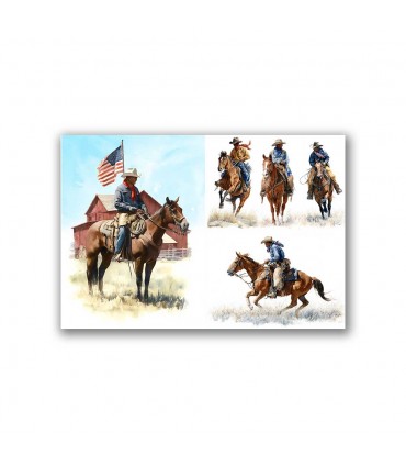 GF-FOLK-020. Carta di riso grande formato