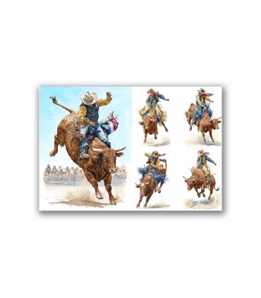 GF-FOLK-021. Carta di riso grande formato