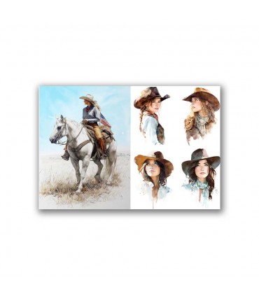 GF-FOLK-023. Carta di riso grande formato