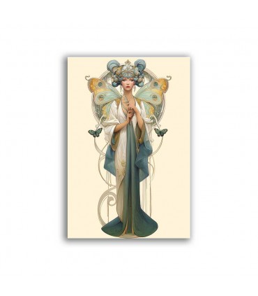 GF-ART NOUVEAU-056. Papel de arroz de gran tamaño
