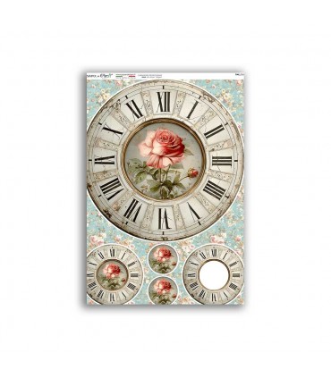 GF-RELOJES-048. Papel de arroz de gran tamaño