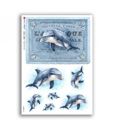 ANIMALS-0280. Animals Rice Paper for decoupage.