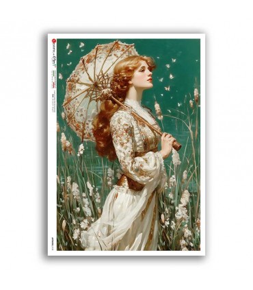 ARTWORK-0159. Carta di riso opere d'arte per decoupage.