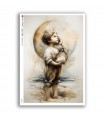 BABY-0128. Carta di riso bambini per decoupage.