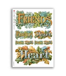 CALLIGRAPHY-0007. Rice paper calligraphy for decoupage.