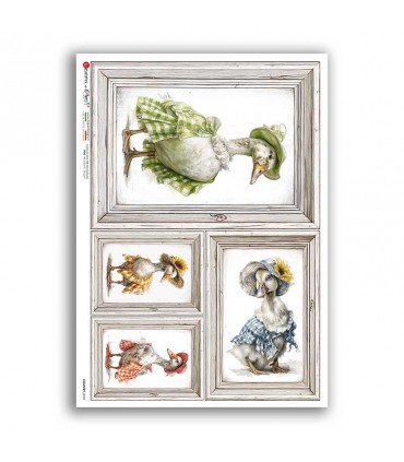 COUNTRY-0098. Country Rice Paper for decoupage.