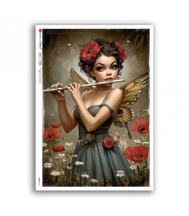 FAIRIES-0132. Carta di riso fate per decoupage.