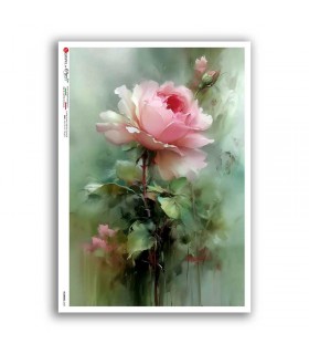 FLOWERS-0457. Rice Paper flowers for decoupage.