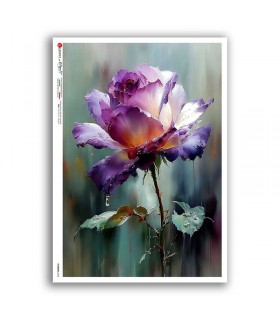 FLOWERS-0463. Papel de Arroz flores para decoupage.