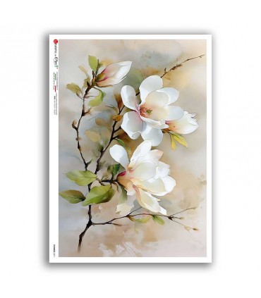 FLOWERS-0471. Rice Paper flowers for decoupage.