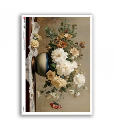 FLOWERS-0475. Rice Paper flowers for decoupage.