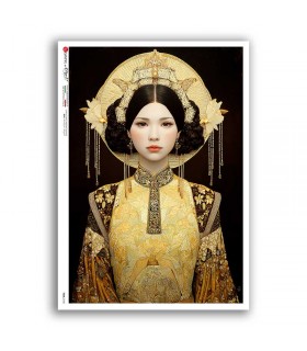 FOLK-0108. Carta di riso etniche per decoupage.