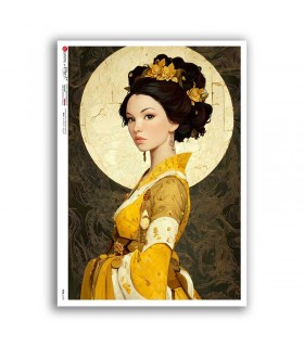 FOLK-0109. Carta di riso etniche per decoupage.