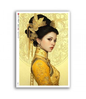 FOLK-0110. Carta di riso etniche per decoupage.