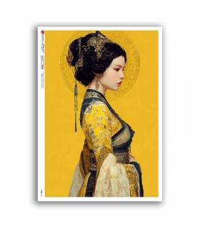 FOLK-0111. Carta di riso etniche per decoupage.