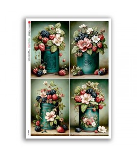 FOOD-0181. Carta di riso cucina per decoupage.