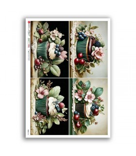 FOOD-0182. Carta di riso cucina per decoupage.