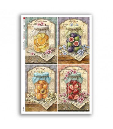 FOOD-0184. Carta di riso cucina per decoupage.