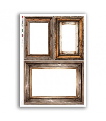 FRAME-0023. Carta di riso cornici per decoupage.