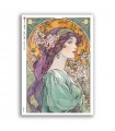 NOUVEAU-0077. Papel de Arroz art nouveau para decoupage.
