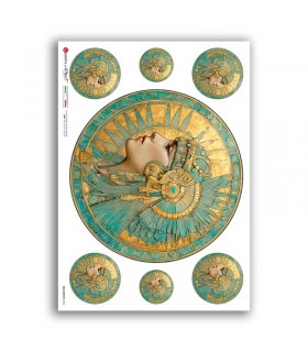 OLD OBJECTS-0056. Carta di riso oggetti vintage per decoupage.