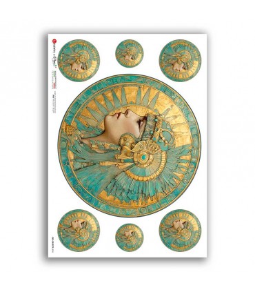 OLD OBJECTS-0056. Carta di riso oggetti vintage per decoupage.