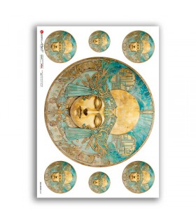 OBJECTS-0057. Carta di riso oggetti vintage per decoupage.