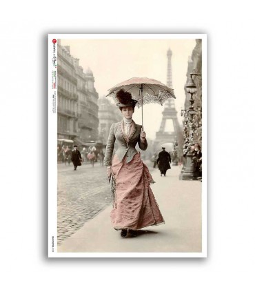 OLD-PHOTOS-0130. Carta di riso vittoriana per decoupage.