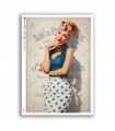 PINUP-0058. Carta di riso pin-up per decoupage.