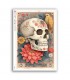 SKULL-0058. Carta di riso teschi per decoupage.