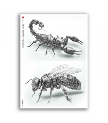 STEAMPUNK-0016. Punk Rice Paper for decoupage.