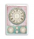 TIME-0072. Carta di riso orologi per decoupage.