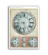 TIME-0075. Carta di riso orologi per decoupage.